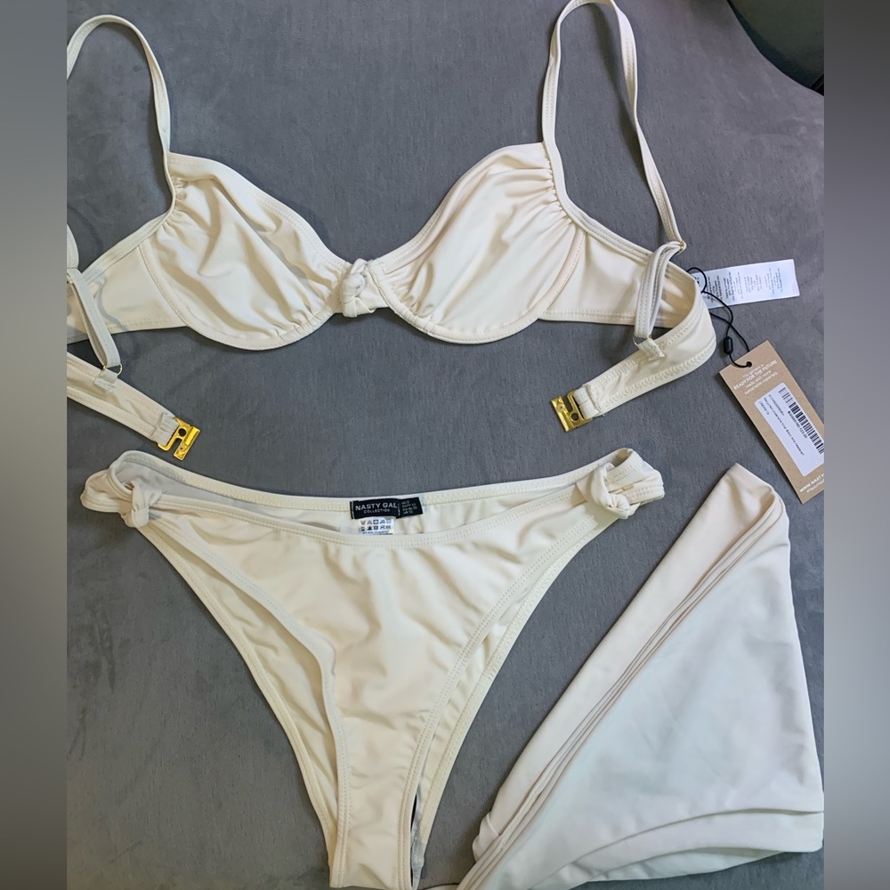 Nasty Gal Three Piece Bikini Set
